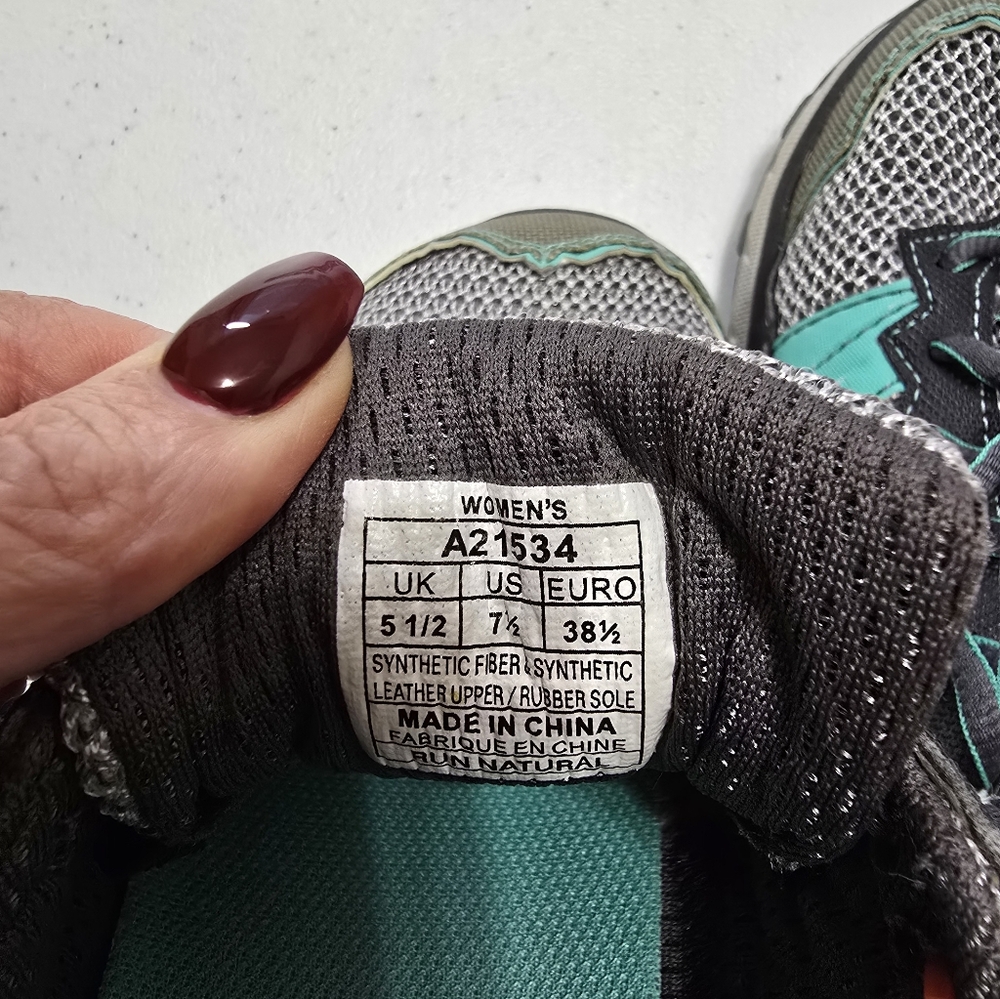 Altra Lone Peak 3.5 Trail Running Shoes Gray Teal Women's 7‎ Activewear - Picture 9 of 9